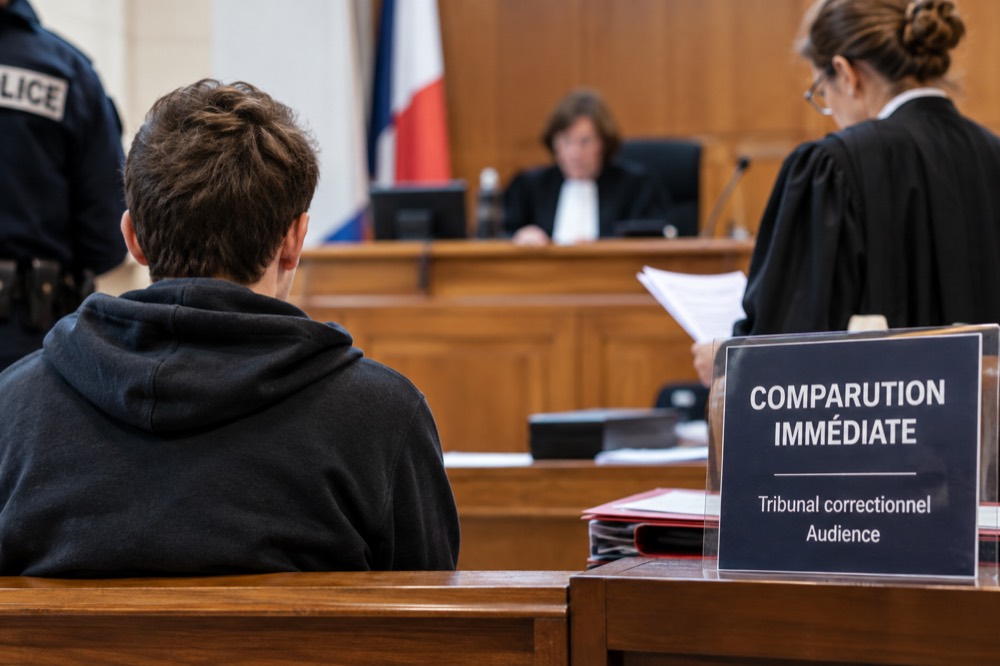 Prévenu à l'audience de comparution immédiate du tribunal correctionnel